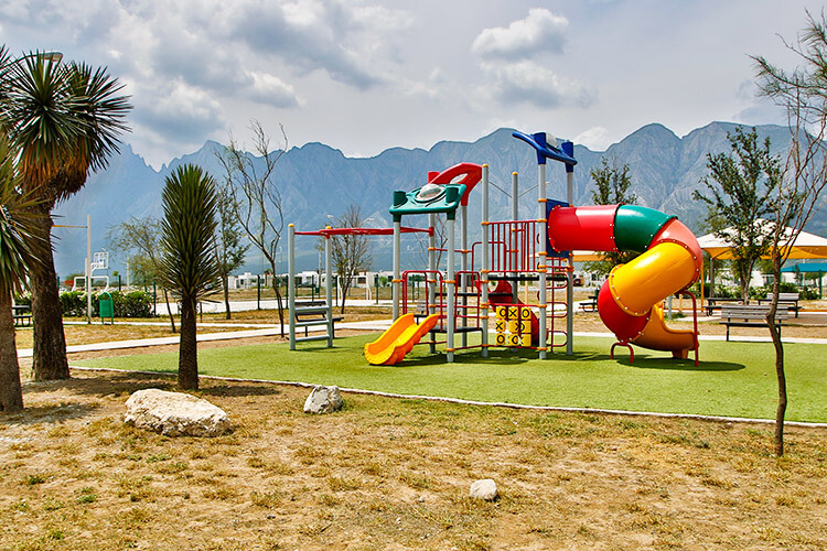 Área de juegos infantiles de fraccionamiento Vistabella en García