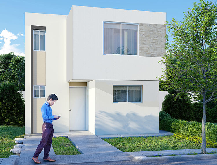 Casa en venta en Saltillo modelo Castilla VII en Los Llanos Residencial.