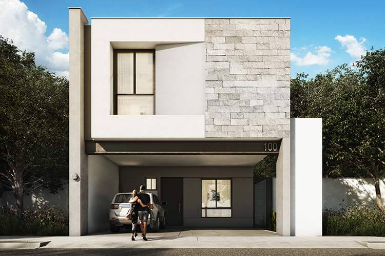 Casa en venta en Escobedo modelo Ibiza 7 en Salvaterra Residencial