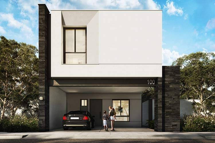 Casa en venta en Escobedo modelo Ibiza 7 en Salvaterra Residencial