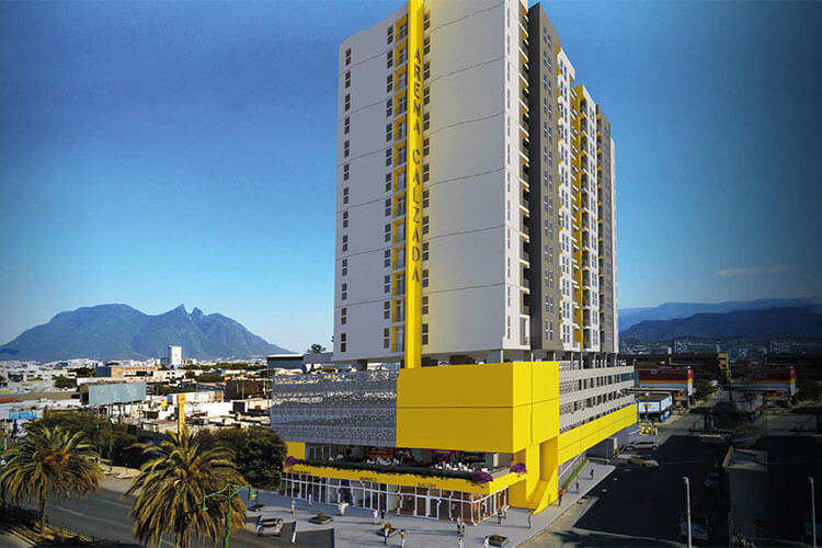 Torre Arena Calza departamentos en el centro de Monterrey